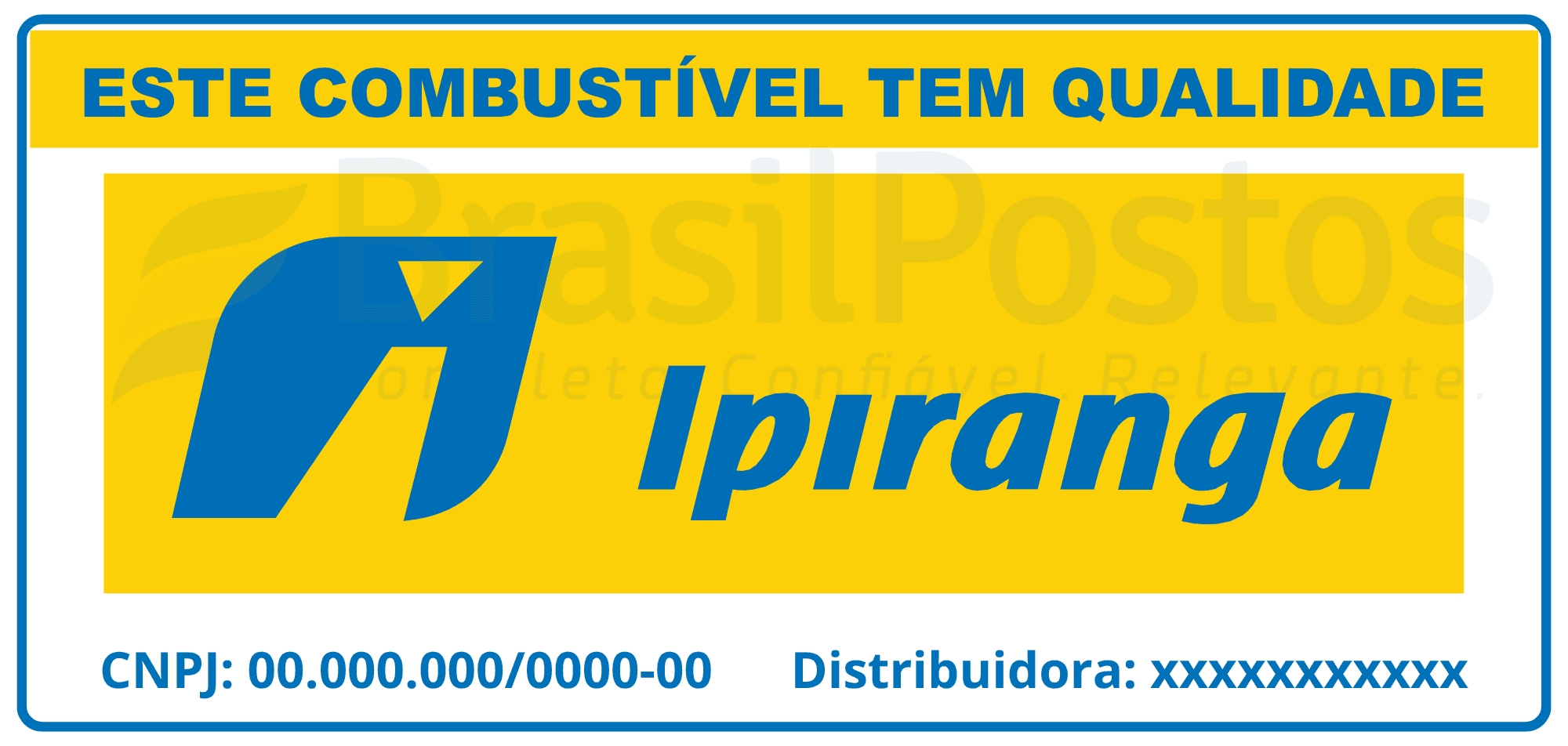 Pista - Origem Combustível Ipiranga Pista - Origem Combustível Ipiranga
