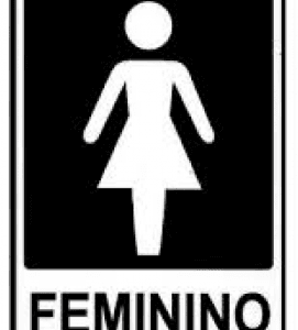 Placa - Banheiro Feminino