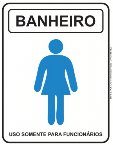 Sinalizaçãoo- Placa Banheiro Feminino Sinalizaçãoo- Placa Banheiro Feminino