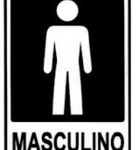 Placa - Banheiro Masculino