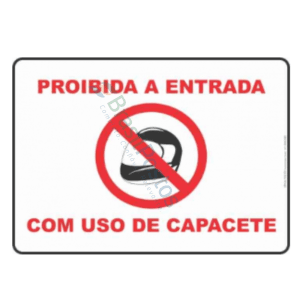 Pista - Proibido Uso de Capacete