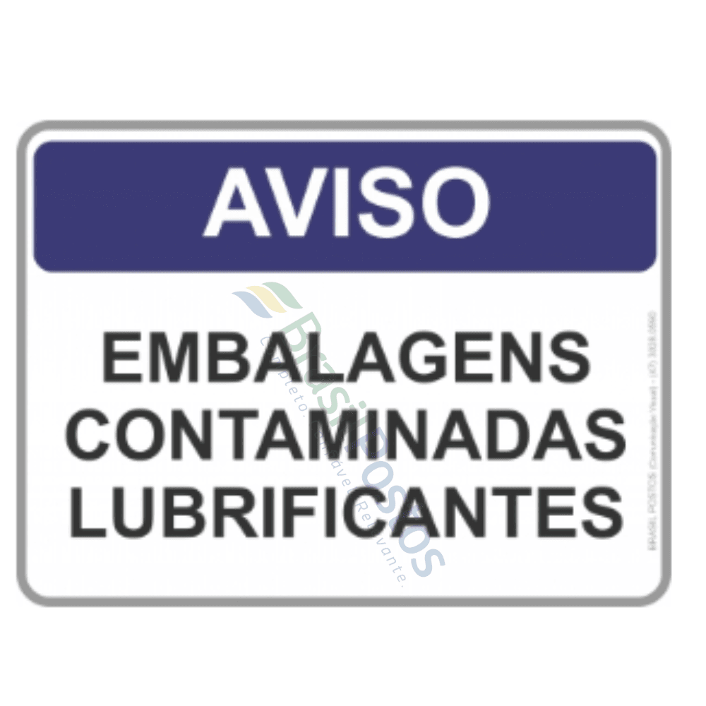 Segurança - Embalagens Contaminadas Lubrificantes Segurança - Embalagens Contaminadas Lubrificantes