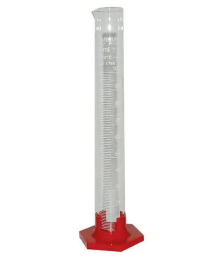 Proveta de Vidro Graduada 1000ml c/ Base de Polietileno 437mm de Altura Proveta de Vidro Graduada 1000ml c/ Base de Polietileno 437mm de Altura