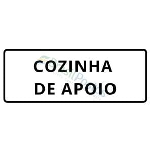 Sinalização - Cozinha de apoio