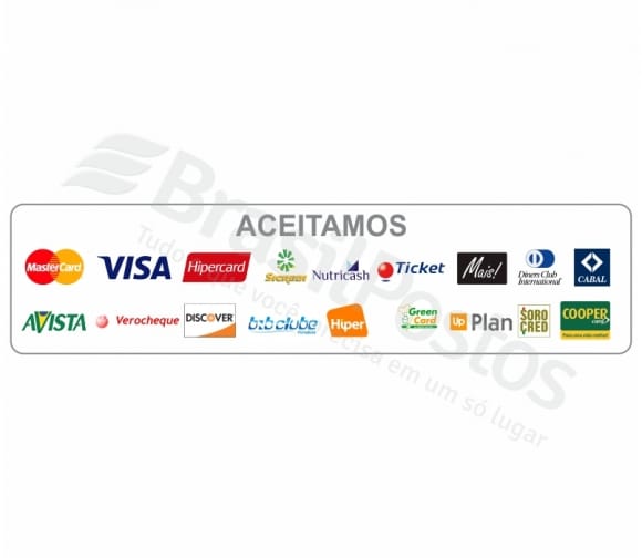 Lona de Teto Divulgação de Serviços Aceitamos Cartões de Débito e Crédito Lona de Teto Divulgação de Serviços Aceitamos Cartões de Débito e Crédito