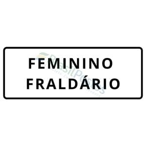 Sinalização - Feminino Fraldário