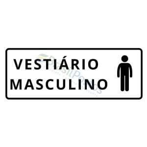 Sinalização - Vestiário masculino