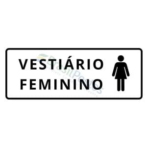 Sinalização - Vestiário Feminino